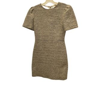 Alice + Olivia Textured Tan Dress